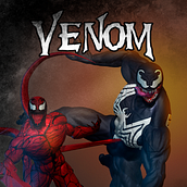 venom vs carnage sculpture fan-art. Een project van 3D y Beeldhouwwerk van Sebastian Parra Aragon - 11.03.2020