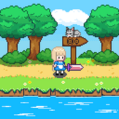 Mi Proyecto del curso: Animación de personajes en pixel art para videojuegos  Ein Projekt aus dem Bereich 2-D-Animation und Pixel Art von Andrea Santos - 12.03.2020