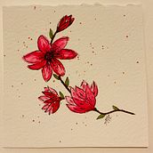 Mi Proyecto del curso: Ilustración en acuarela con influencia japonesa. Watercolor Painting project by Karla Serrano Ardón - 03.12.2020