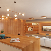 Modern Kitchen and Living - My first interior project. Un proyecto de Arquitectura interior y Diseño de interiores de marinacfragoso - 13.03.2020