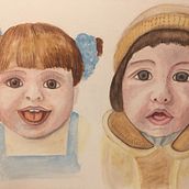 Mi Proyecto del curso: Retrato ilustrado en acuarela. Un proyecto de Pintura a la acuarela de Maria Cecilia Vargas Rodriguez - 13.03.2020