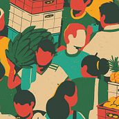 Mercado Latino. Un progetto di Illustrazione tradizionale, Illustrazione digitale e Illustrazione infantile di Andrés Huertas - 13.03.2020