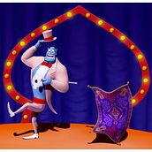 Aladdin - Friend Like Me. 3D, 3D Design, 3D Character Design, and 3D Modeling project by Artu Zarza - 03.13.2020