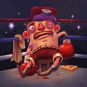 Mi Proyecto del curso: The boxer. Un progetto di Illustrazione digitale di Raúl González Guisado - 14.03.2020