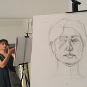 autoritratto su legno... Portrait Drawing project by Daniela - 03.14.2020