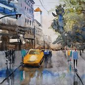My project in Urban Landscapes in Watercolor course. Pintura em aquarela projeto de martina_simon - 18.03.2020