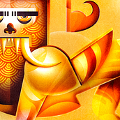 My project in Geometric Illustration with Volume course. Ilustração tradicional projeto de Hicham Khoufaify - 15.03.2020