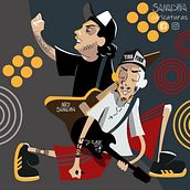 Mi Proyecto del curso: Ilustración de caricaturas vectoriales de la banda de rock Sueño de Pescado. Un projet de Créativité, Dessin, Conception d'affiches, Conception éditoriale, Illustration traditionnelle, Illustration numérique et Illustration vectorielle de Luis Nicolás Sanabria - 15.03.2020