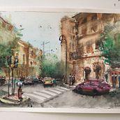 Mi Proyecto del curso: Paisajes urbanos en acuarela. Sketching project by marcelo roberto martinelli - 03.16.2020