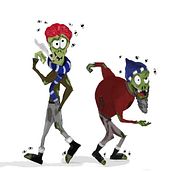 Mi Proyecto del curso: Mendigos Zombies. Character Design, Traditional illustration, Digital Illustration, Children's Illustration, and Narrative project by Cristina - 03.16.2020