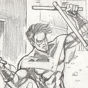 Meu projeto do curso: Desenho a lápis para quadrinhos de super-heróis. Comic, and Pencil Drawing project by Marcelo Siqueira - 03.17.2020