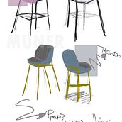Sketch Muner taburete. Sketching, and Design project by Laura De Francisco Pascual - 03.18.2020
