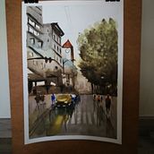 Mi Proyecto del curso: Paisajes urbanos en acuarela. Watercolor Painting project by Marta - 03.18.2020