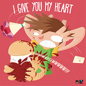 San Valentin. Creativit, Character Design, and Vector Illustration project by Barhlo - 02.14.2020