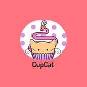 CupCat. Logo Design, Traditional illustration, Digital Illustration, and Vector Illustration project by Alisson Rodriguez - 03.19.2020