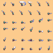 Mi Proyecto del curso: Animación de personajes en pixel art para videojuegos . Un progetto di Pixel art di Mike Leiva - 20.03.2020