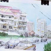 Mi Proyecto del curso: Paisajes urbanos en acuarela. Un proyecto de Pintura a la acuarela de Mauricio Ranaldi - 21.03.2020