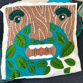 Mi Proyecto del curso: Bordado XL con aguja mágica. Embroider project by Pamela Lepe Cespedes - 04.04.2020
