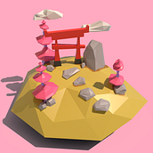 Mi Proyecto del curso: Modelado de escenarios low poly para videojuegos. 3D Design project by kadv - 03.21.2020