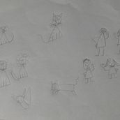 Mi Proyecto del curso: Dibujo y creatividad para pequeños grandes artistas. Un proyecto de Ilustración tradicional de Nathan Veliz - 21.03.2020