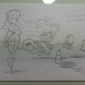 Mi Proyecto del curso: "Un Bandido Distraído". Un projet de B, e dessinée, Dessin, Dessin au cra, on , et Conception de personnages de Alfredo Caldera - 21.03.2020