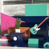 Abstract 3D composition - @Midgar777. 3D, and Design project by Pete Butler - 03.21.2020