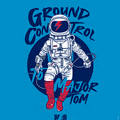 Major Tom. Concept Art, Traditional illustration, and Vector Illustration project by Teté Ganoza - 03.21.2020
