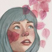 Mi Proyecto del curso: Retrato ilustrado en acuarela.  project by paula_salas_b - 03.22.2020