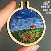 Mi Proyecto del curso: Técnicas de bordado en miniatura. Bordado projeto de Mónica MR - 15.04.2020