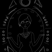 Coruja. Drawing project by Escaroles M. - 03.22.2020
