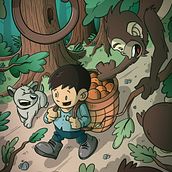 Ladrón de naranjas Ein Projekt aus dem Bereich Comic, Design von Figuren und Traditionelle Illustration von Pintamones - 22.03.2020