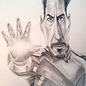 Caricatura Robert Downey jr.. Traditional illustration project by Sergi Studio - 04.05.2020