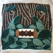 Mi Proyecto del curso: Bordado XL con aguja mágica. Embroider project by Maria victoria Cediel - 03.23.2020