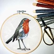 Mi Proyecto del curso: Pintar con hilo: técnicas de ilustración textil.  projeto de María Alejandra Cano Muñoz - 23.03.2020