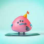 Sad. 3D, 3D Design, 3D Character Design, and 3D Modeling project by Jordina Sanchez Serras - 03.23.2020