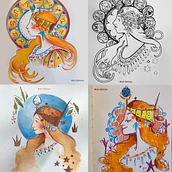 Meu projeto do curso: Técnicas de ilustração para desbloquear sua criatividade Ein Projekt aus dem Bereich Kreativität von deboramini - 23.03.2020