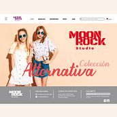 Pag web / MOON ROCK STUDIO. Graphic Design project by Eliana Cortés Zuluaga - 03.23.2020