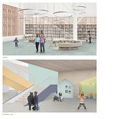 Downtown Los Angeles Elementary School. Architectural Illustration, Architecture & Interior Design project by Bianca Costa - 03.24.2020