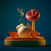 Primer render en c4d!!. 3D Modeling project by Diego Carrasco - 03.24.2020