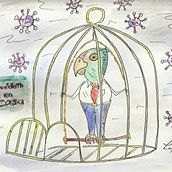 Mi Proyecto del curso: Humor gráfico: danos la tira nuestra de cada día "Quédate en casa". Un progetto di Disegno, Illustrazione tradizionale e Pittura di Carlos Muñoz Sanjuán - 24.03.2020