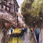 Mi Proyecto del curso: Paisajes urbanos en acuarela Ein Projekt aus dem Bereich Urban Art von Paula Juan - 25.03.2020