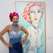 Mujer, frente al espejo, inspira. Painting project by Lorena Lopez Malone - 03.08.2018