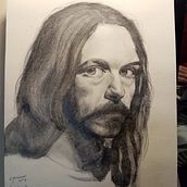 Mi dibujo, curso prof.Diego Catalan. Un proyecto de Dibujo de Retrato de Sandra Abdolhay - 27.03.2020