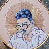 Meu projeto do curso: Criação de retratos bordados. Embroider project by Francisco Costa - 03.27.2020