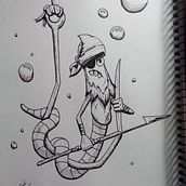 Algunos dibujos para el Inktober 2019. Drawing, and Character Design project by Cristian E. Di Módica - 03.27.2020