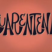 Lettering - CUARENTENA. H, Lettering, Lettering, Lettering 3D, e Lettering digital projeto de Catalina Buraschi - 27.03.2020