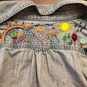 My project in Basic Embroidery Techniques: Stitches, Compositions and Color Ranges course. Embroider project by Stephani - 03.27.2020