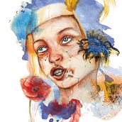 Mi Proyecto del curso: Retrato ilustrado en acuarela. Un progetto di Disegno a matita, Disegno di ritratti, Disegno digitale, Illustrazione digitale, Pittura ad acquerello e Pittura digitale di Reyes Portas - 03.04.2020