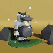 Grump, the big belly warrior from space!. 3D Character Design project by Jorge Villa - 03.29.2020