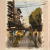 Mi Proyecto del curso: Paisajes urbanos en acuarela Ein Projekt aus dem Bereich Aquarellmalerei von David Pallarès - 29.03.2020
